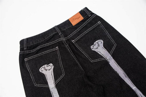 Skel-SKEL Double-Sided Jeans