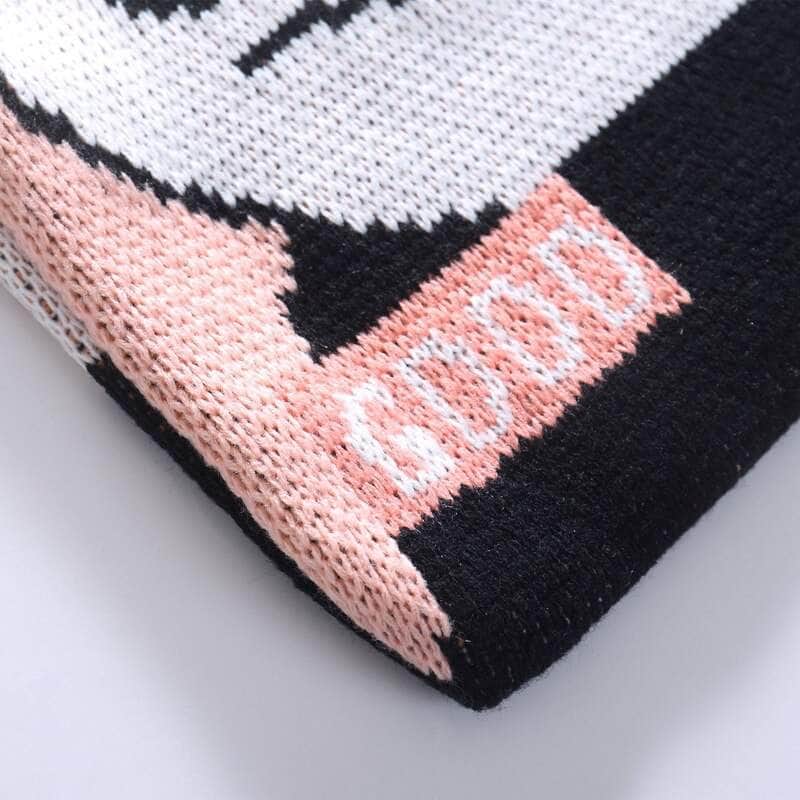 Panda Knitted Tote Bag