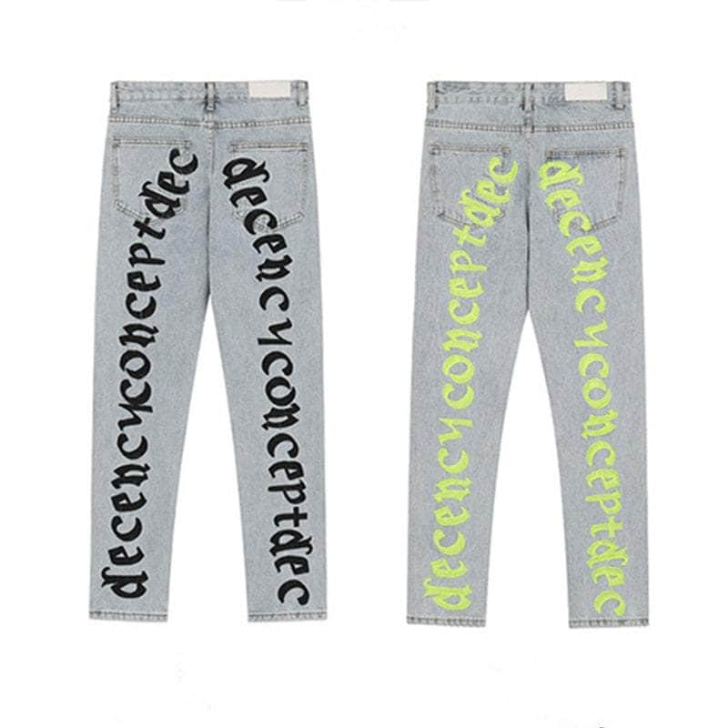 Back-Sided Fluorescent Jeans