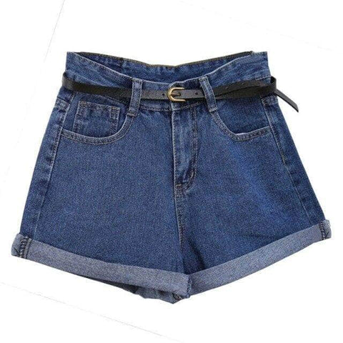 Vintage Cuffed Denim Shorts